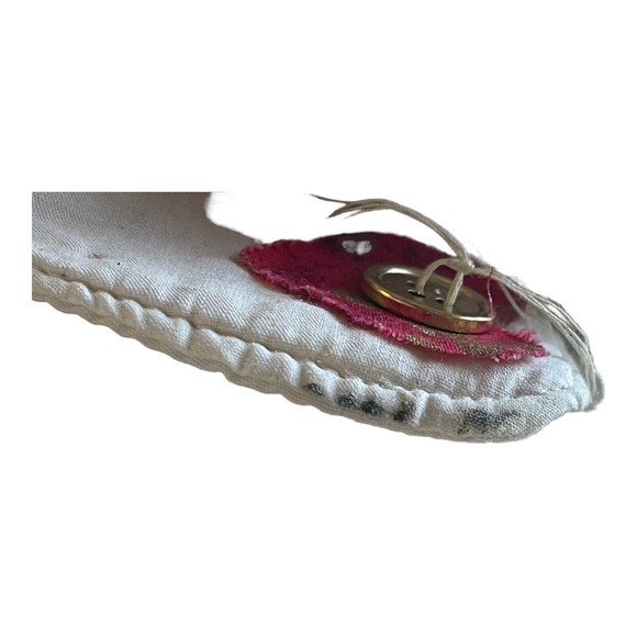 Vintage Rag Doll Shredded Angel Floral Headband Christmas Holiday Decoration 15” - Picture 3 of 4